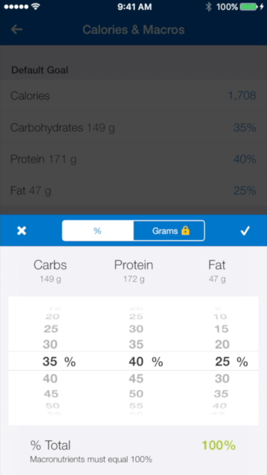 myfitnesspal macro